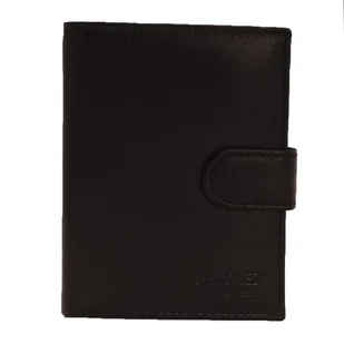 Portfel męski skórzany z ochroną RFID brązowy - Portfele - miniaturka - grafika 1