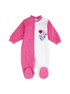 Pajacyki dla niemowląt - Pajacyk z nadrukiem słonika, groszki, różowy, Tup Tup - miniaturka - grafika 1