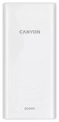 Powerbanki - Canyon PB-2001 20000 mAh biały - miniaturka - grafika 1