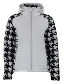 Kurtki i kamizelki sportowe damskie - Peak Mountain Kurtka hybrydowa "Astro" w kolorze biało-czarnym - miniaturka - grafika 1