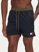 Kąpielówki męskie - Tommy Hilfiger Szorty kąpielowe UM0UM03455 Granatowy Slim Fit - miniaturka - grafika 1