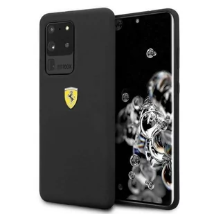 Ferrari Hardcase FESSIHCS69BK S20 Ultra G988 czarny/black Silicone - Etui i futerały do telefonów - miniaturka - grafika 1