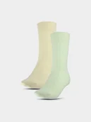 Skarpetki damskie - 4F Skarpetki casual za kostkę (2-pack) damskie - multikolor 39-42 - miniaturka - grafika 1