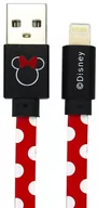 Kable USB - Kabel Usb Dinsey Minnie Kropki lightning Czerwony - miniaturka - grafika 1