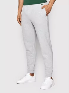 Lacoste Spodnie dresowe XH3357 Szary Slim Fit - Spodnie sportowe męskie - miniaturka - grafika 1