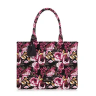 Torebki damskie - Damska shopperka żakardowa we wzory multikolor - miniaturka - grafika 1