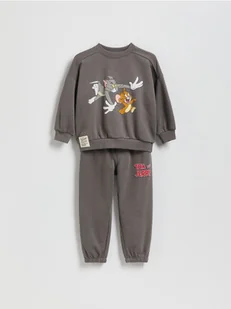 Reserved - Komplet Tom i Jerry - ciemnoszary - Bluzy i sweterki niemowlęce - miniaturka - grafika 1