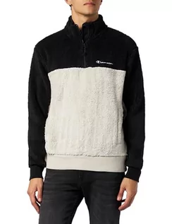 Koszulki męskie - Champion Legacy Outdoor Polar - Half Zip Top Bluza, Szary Srebrny/Czarny, XL Męski FW23, Grigio Argento/Nero, XL - grafika 1