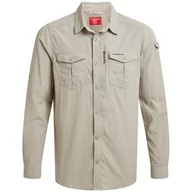 Koszulki sportowe męskie - Koszula męska Craghoppers NosiLife Adventure Long Sleeved Shirt III Rozmiar: L / Kolor: beżowy - miniaturka - grafika 1
