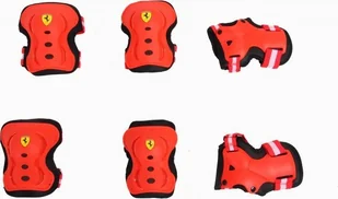 Ferrari Zestaw ochraniaczy Trackshock r. S czerwony - Akcesoria do skatingu - miniaturka - grafika 1