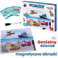 Puzzle - Askato Puzzle magnetyczne pojazdy - miniaturka - grafika 1