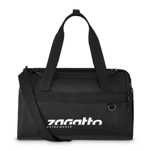 Zagatto, Torba Sportowa Pojemna Czarna Torba Podróżna Lekka - Torby sportowe - miniaturka - grafika 1