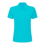 Koszulki sportowe damskie - Damska Bawełniana Koszulka Polo - miniaturka - grafika 1