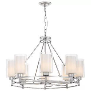 NOWOCZESNA LAMPA WISZĄCA CHROMOWANA MARIETTA W8 - Lampy sufitowe - miniaturka - grafika 1