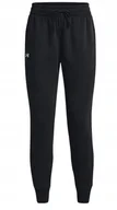 Spodnie damskie - Spodnie damskie Under Armour Rival Fleece Jogger czarne rozm. M - miniaturka - grafika 1