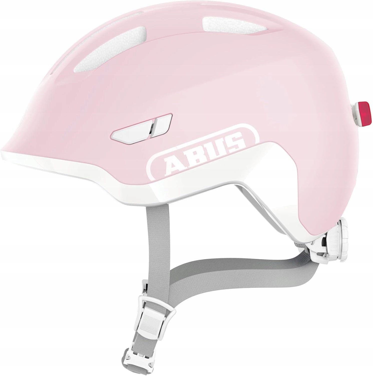 Kask rowerowy dziecięcy Abus Smiley 3.0 Ace Led Pure Rose M 50-55cm