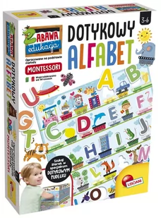 Lisciani Giochi Montessori Plus. Dotykowy alfabet - Gry planszowe - miniaturka - grafika 1