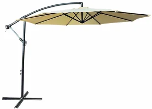 Beżowy parasol ogrodowy na wysięgniku P8-M18 - Parasole ogrodowe - miniaturka - grafika 1