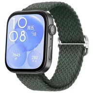 Akcesoria do smartwatchy - Opaska pasek bransoletka NYLON LOOP Huawei Watch FIT 3 zielony - miniaturka - grafika 1