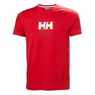 Koszulki męskie - Męska Koszulka z krótkim rękawem HELLY HANSEN CORE GRAPHIC T 53936_163 – Czerwony - miniaturka - grafika 1