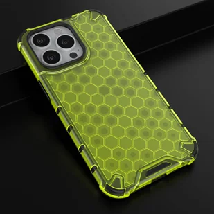 Honeycomb etui pancerny pokrowiec z żelową ramką iPhone 13 Pro zielony - Etui i futerały do telefonów - miniaturka - grafika 14