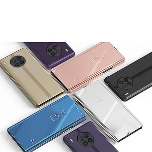 Clear View Case etui Huawei nova 8i pokrowiec z klapką czarne - Etui i futerały do telefonów - miniaturka - grafika 5