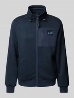 Swetry męskie - Kurtka z dzianiny o kroju regular fit z polarową podszewką i naszywką z logo - miniaturka - grafika 1