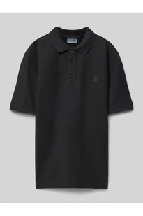 Koszulka polo o kroju oversized z piki - Tom Tailor - Koszulki i topy damskie - miniaturka - grafika 1