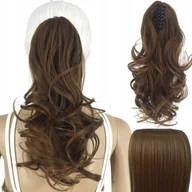 Ozdoby do włosów - Włosy Syntetyczne Doczepiane Kucyk na Klipsie 35 cm Clip In Jak Naturalne - miniaturka - grafika 1