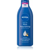 Balsamy i kremy do ciała - NIVEA Body Milk odżywcze mleczko do ciała 400 ml - miniaturka - grafika 1