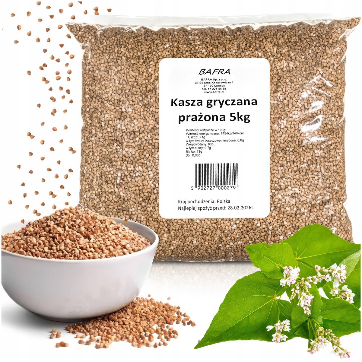 Kasza gryczana prażona 5 kg