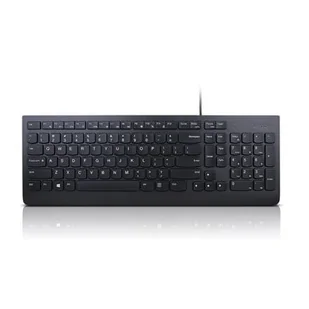 Lenovo Essential Essential Wired Keyboard Estońska Standardowa Przewodowa EE 1,8 m Czarna 570 g - Klawiatury - miniaturka - grafika 1