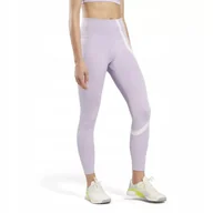 Legginsy - REEBOK LEGGINSY DAMSKIE SPORTOWE TRENING SIŁOWNIA R.4X FIOLET - miniaturka - grafika 1