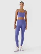 Legginsy - Damskie legginsy treningowe 4F 4FRSS25TFTIF307 - granatowe - miniaturka - grafika 1