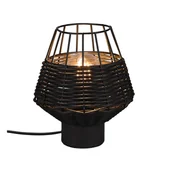 Lampy stojące - Trio Rl Borka R51261002 lampa stołowa lampka 1x40W E27 czarna - miniaturka - grafika 1