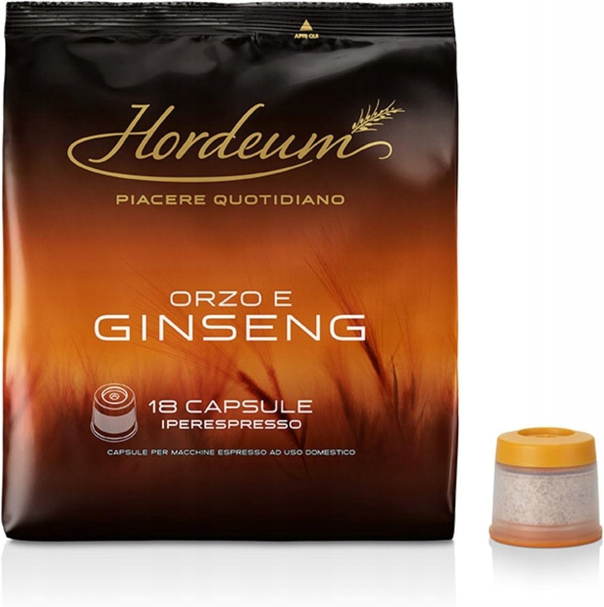 Hordeum ORZO E GINSENG kapsułki Iperespresso Jęczmień i żeń-szeń 18szt