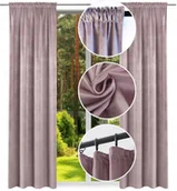 Zasłony - Zasłona Welurowa 140x230 Na Taśmie Tunel Velvet - miniaturka - grafika 1