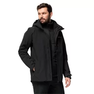 Kurtki męskie - Męska kurtka  Jack Wolfskin ROMBERG 3IN1 JKT M black - XXL - miniaturka - grafika 1