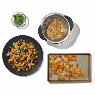 OXO-Durszlak stalowy 2,8l. Good Grips - Sitka - miniaturka - grafika 4