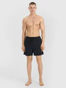 Stroje kąpielowe - 4F Spodenki plażowe boardshorty męskie 4FRSS25UBDSM187-20S Czarny Roz. S - miniaturka - grafika 1