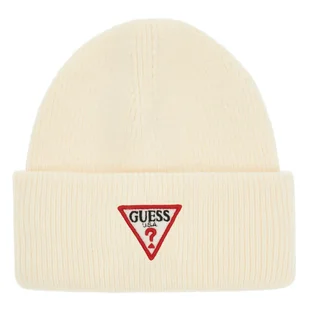 Damska Czapka zimowa GUESS BEANIE PATCH TRIANGOLO AW5234VIS01-OFF – Biały - Czapki damskie - miniaturka - grafika 1