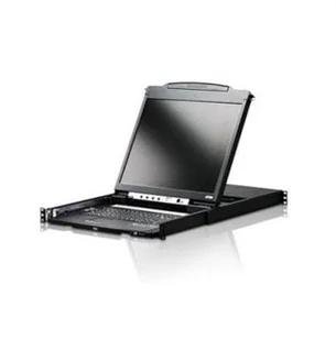Konsola KVM ATEN CL5800N, wyświetlacz LCD 48 cm, VGA, PS/2-USB, port peryferyjny, układ CH - Przełączniki KVM - miniaturka - grafika 1