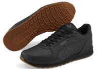 Buty sportowe męskie - Buty Sportowe Męskie Skórzane Puma St Runner 384855 04 Czarne R. 38 - miniaturka - grafika 1