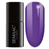 Odżywki do paznokci - Semilac UV Hybrid lakier hybrydowy 146 Purple King 7ml - miniaturka - grafika 1