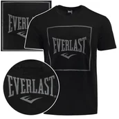 Koszulki męskie - Everlast Koszulka Męska T-shirt Bawełniana Czarna Napis 291J86 Rozmiar M - miniaturka - grafika 1