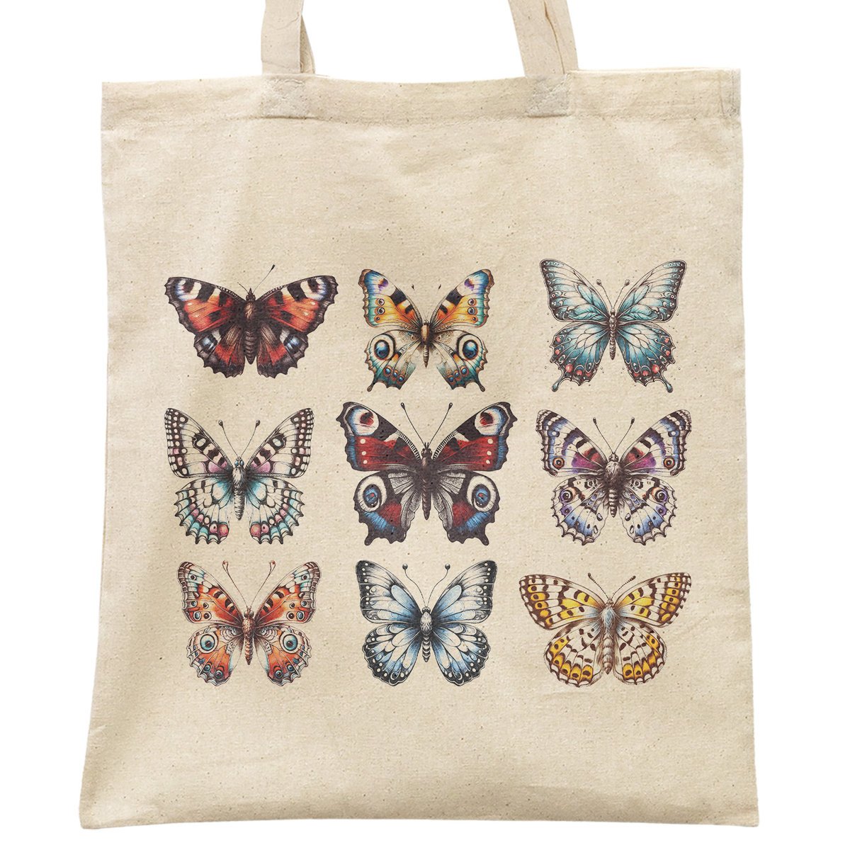 Torba bawełniana materiałowa na zakupy MOTYLE Dla Miłośników Motyli
