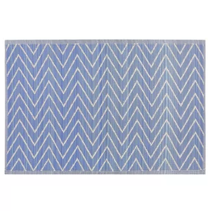 Beliani Dywan zewnętrzny 120 x 180 cm niebieski BALOTRA - Dywany zewnętrzne - miniaturka - grafika 1