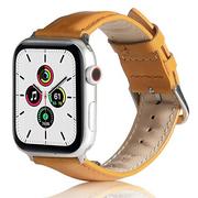Paski - Beline pasek Apple Watch Leather 38/40/41mm jasnobrązowy /light brown - miniaturka - grafika 1
