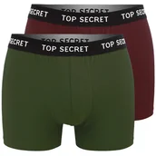 Majtki męskie - Top Secret Bokserki Męskie Bawełniane 2 sztuki MIX11 Rozmiar XL - miniaturka - grafika 1