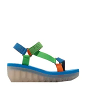 Sandały damskie - Sandały damskie Fly London YEFA 726 skórzane multikolor P144726016 - miniaturka - grafika 1